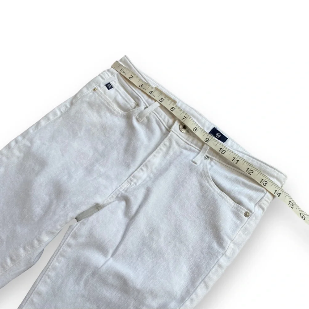AG Adriano Goldschmied White The Prima Mid-Rise Cigarette Jeans Size 26 - Picture 14 of 16